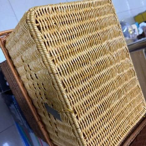 Rattan Rectangular Basket Bins